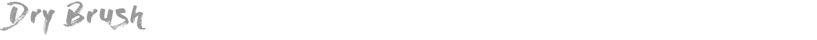 Dry Brush font preview